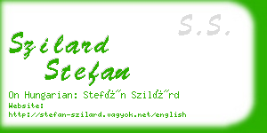 szilard stefan business card